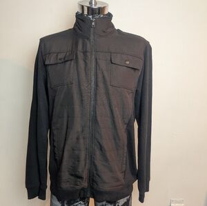 Alfani Black Zip-Up Utility Jacket